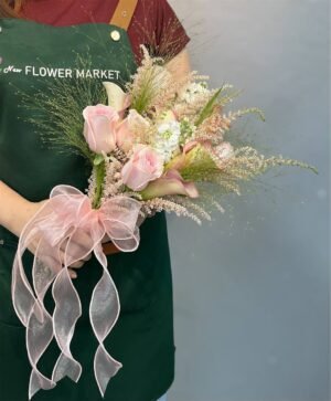 Rosy Calla Bridal Bouquet