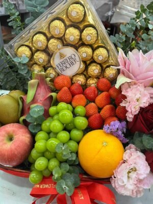 Harmony of Indulgence Fruit Basket - Image 2