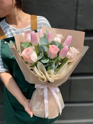 Pink Aura Flower Bouquet