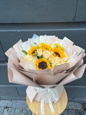 Elegance & Sunshine Flower Bouquet - Image 3