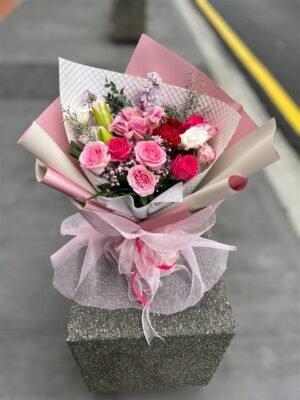 Pink Promise Flower Bouquet - Image 2