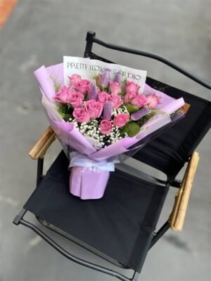 Amethyst Whisper Flower Bouquet - Image 3