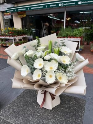 White Dove Flower Bouquet - Image 2