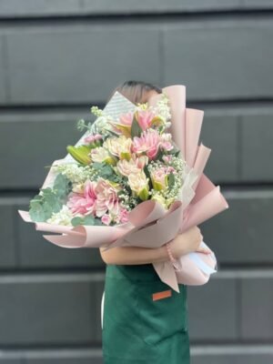 Dewdrop Kiss Flower Bouquet