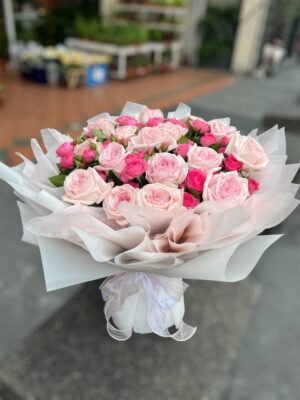 Roseate Reverie Flower Bouquet - Image 2