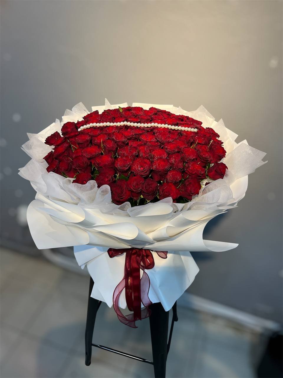 Crimson Promise Flower Bouquet