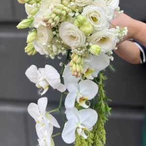 Lunar Dewdrop Descent Bridal Bouquet