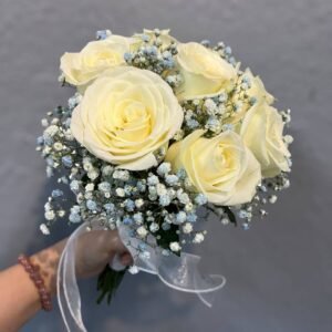 Whispers of White Elegance Bridal Bouquet