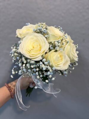 Whispers of White Elegance Bridal Bouquet