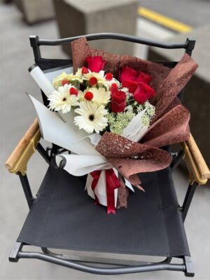 Velvet Devotion Flower Bouquet - Image 3