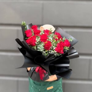 Crimson Devotion Flower Bouquet
