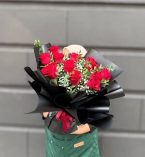 Crimson Devotion Flower Bouquet