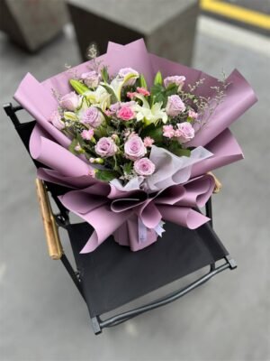 Lilac Reverie Flower Bouquet - Image 3