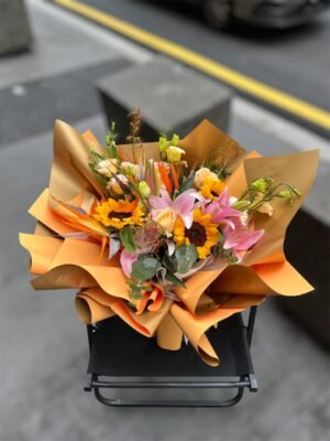 Sunlit Meadow Hand-Tie Flower Bouquet - Image 3