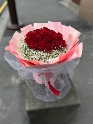 Ruby Serenade Flower Bouquet - Image 2
