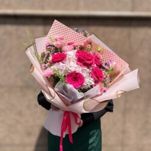 Heart's Secret Roses Flower Bouquet