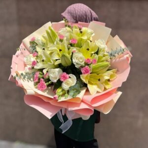 Lily Dew Waltz Flower Bouquet