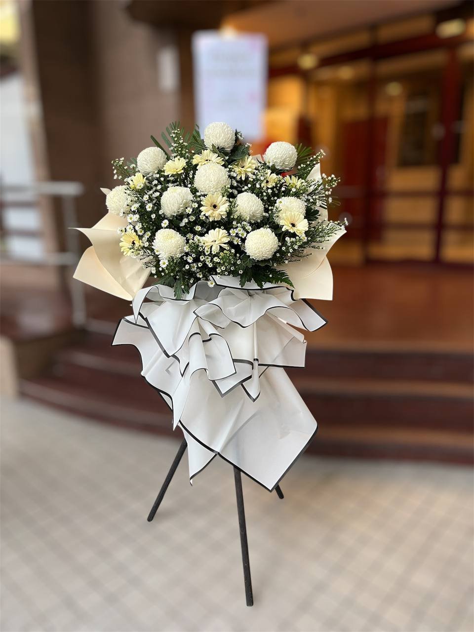 Silent Echoes Farewell Flower Stand