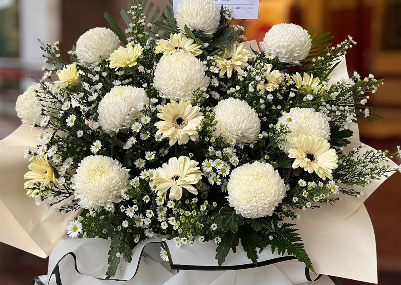 Silent Echoes Farewell Flower Stand - Image 2