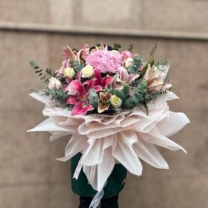 Blushing Grandeur Flower Bouquet