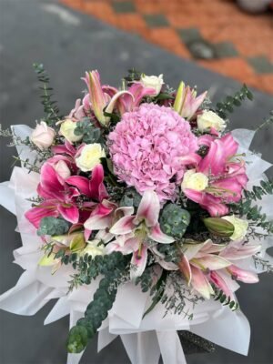 Blushing Grandeur Flower Bouquet - Image 2