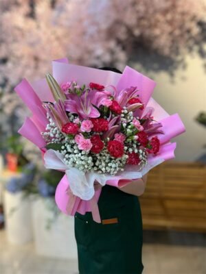 Fuchsia Whisper Flower Bouquet
