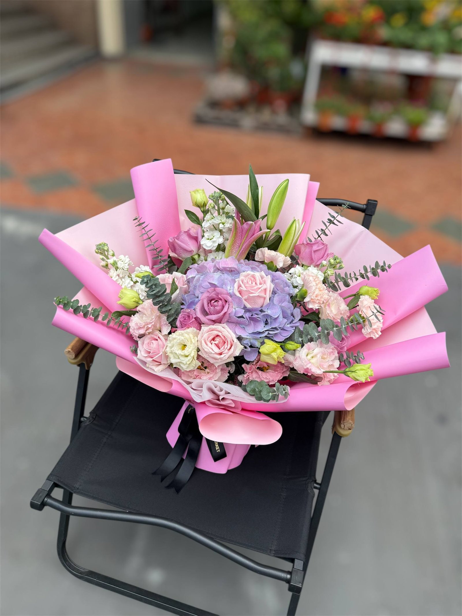 Lavender Haze Embrace Elegance Flower Bouquet - Image 3