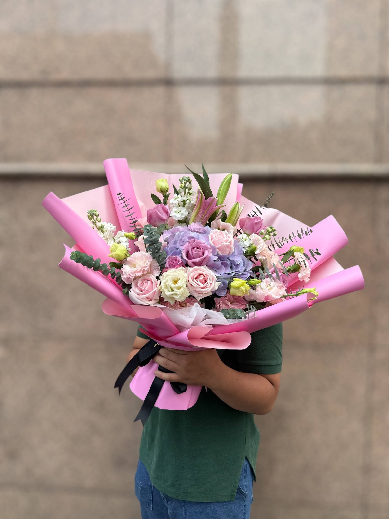 Lavender Haze Embrace Elegance Flower Bouquet