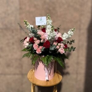 Timeless Romance Box Flower Arrangement