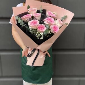 Rose Quartz Flower Bouquet