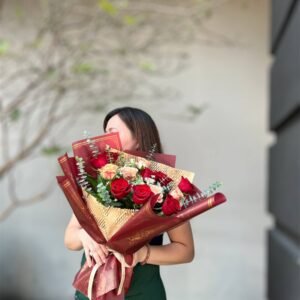 Burgundy Bliss Flower Bouquet