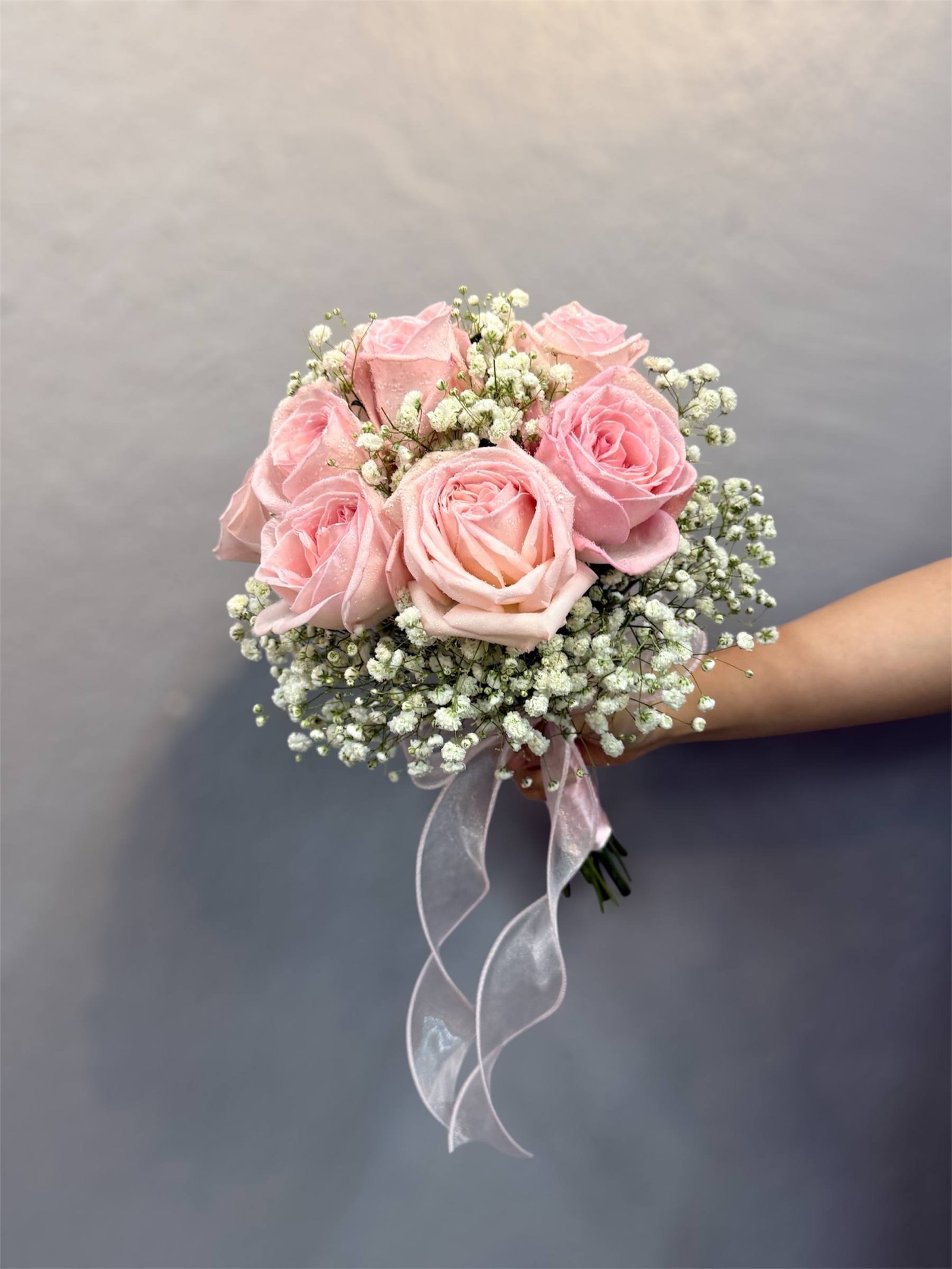 Blushing Cloud Bridal Bouquet - Image 3