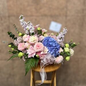 Tranquil Tides Basket Flower Basket Arrangement