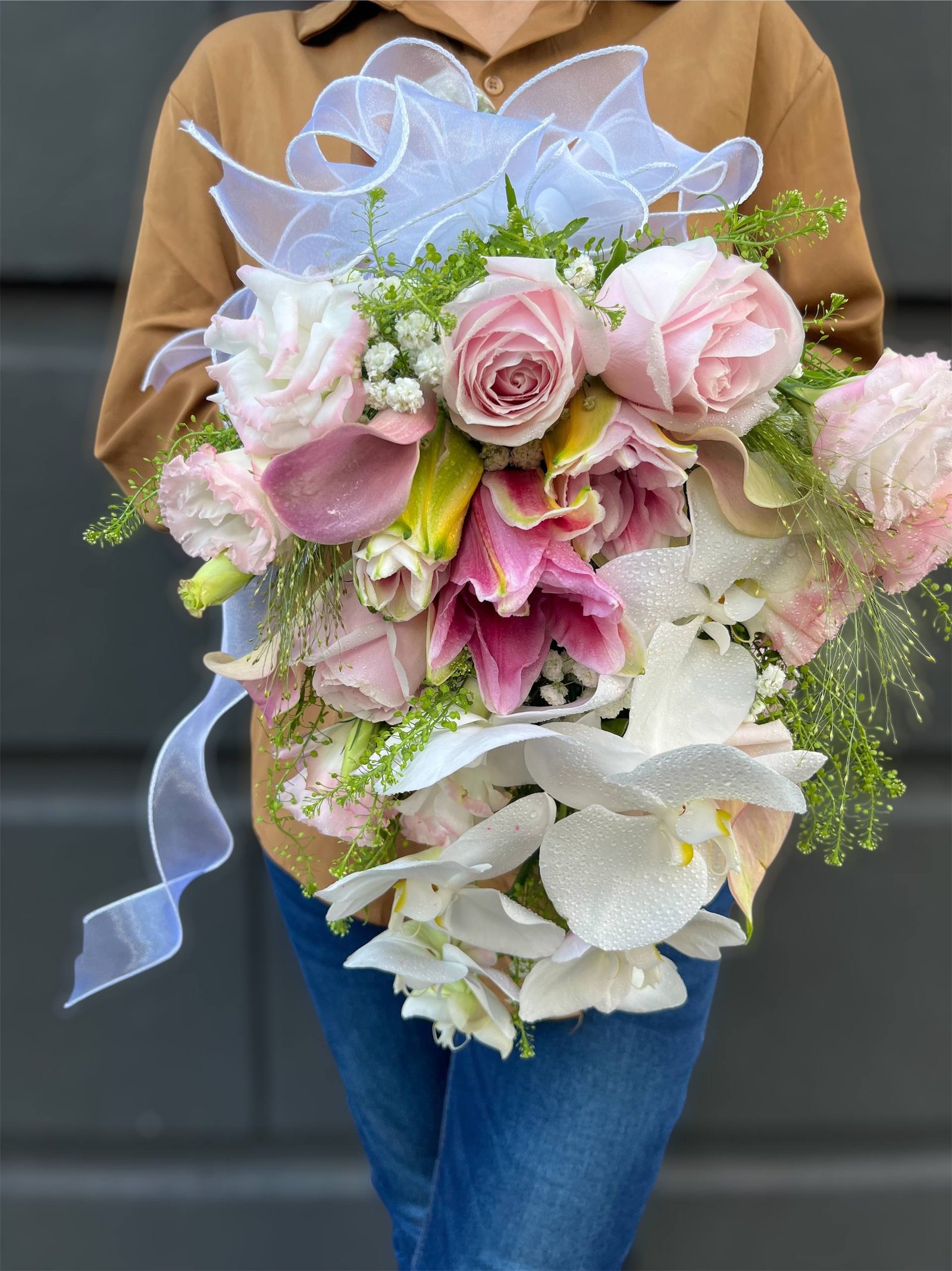 Floral Rain Bridal Bouquet - Image 2