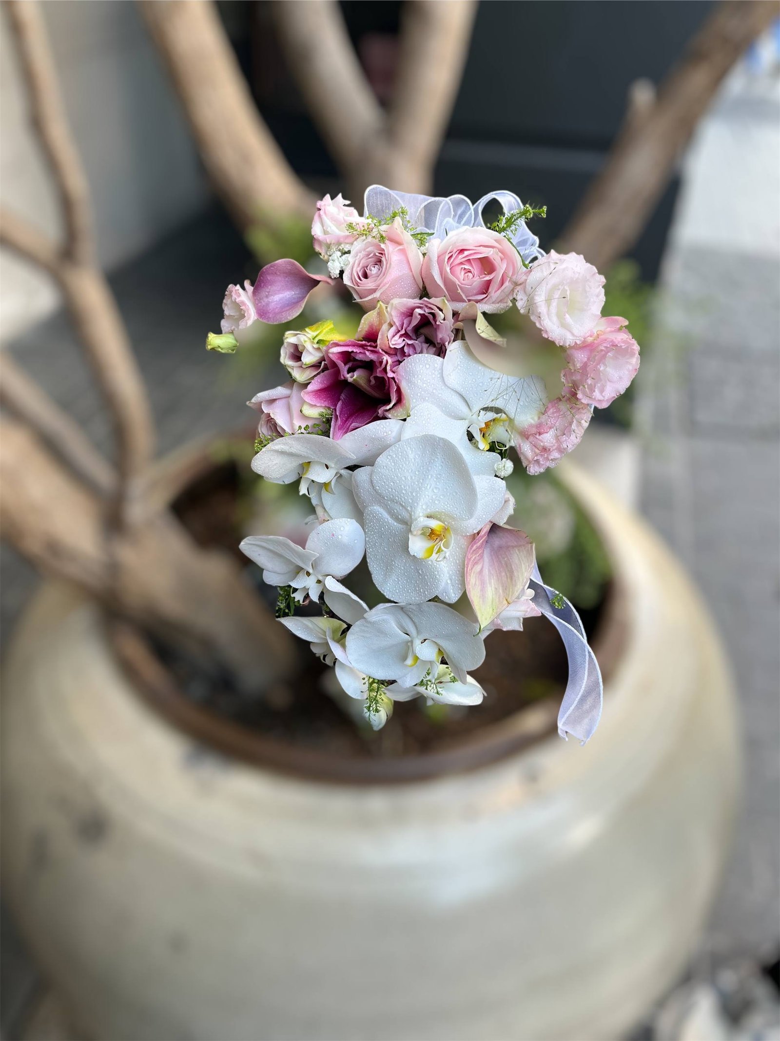 Floral Rain Bridal Bouquet - Image 3