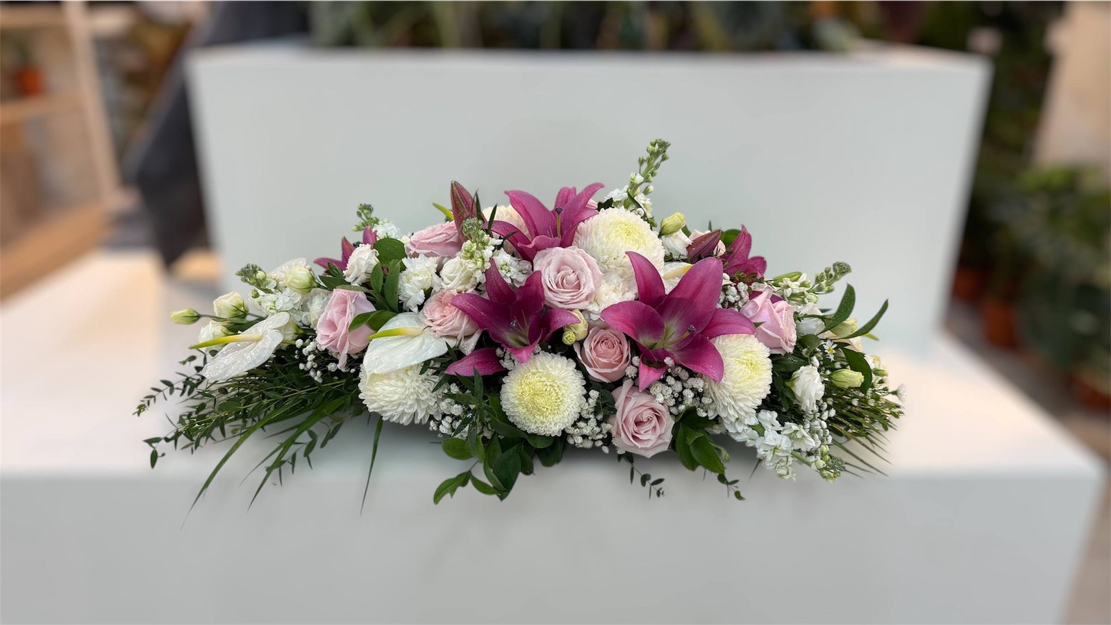 Pearl Cascade Flower Arrangment