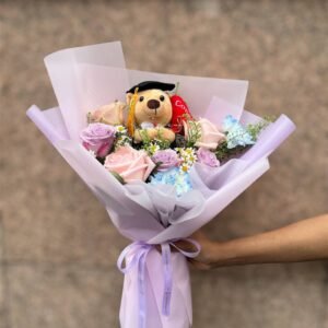Beary Bright Future Flower Bouquet
