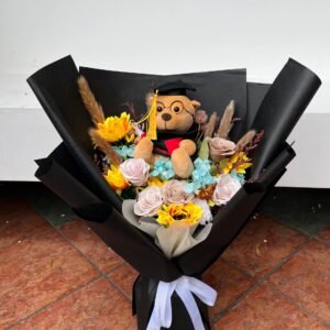 Midnight Bloom of Achievement Flower Bouquet