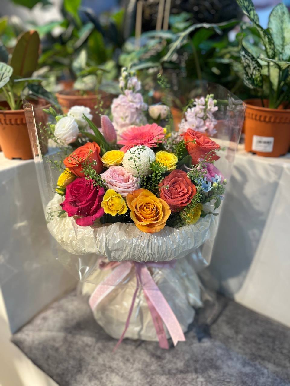 Blaze of Softness Flower Bouquet