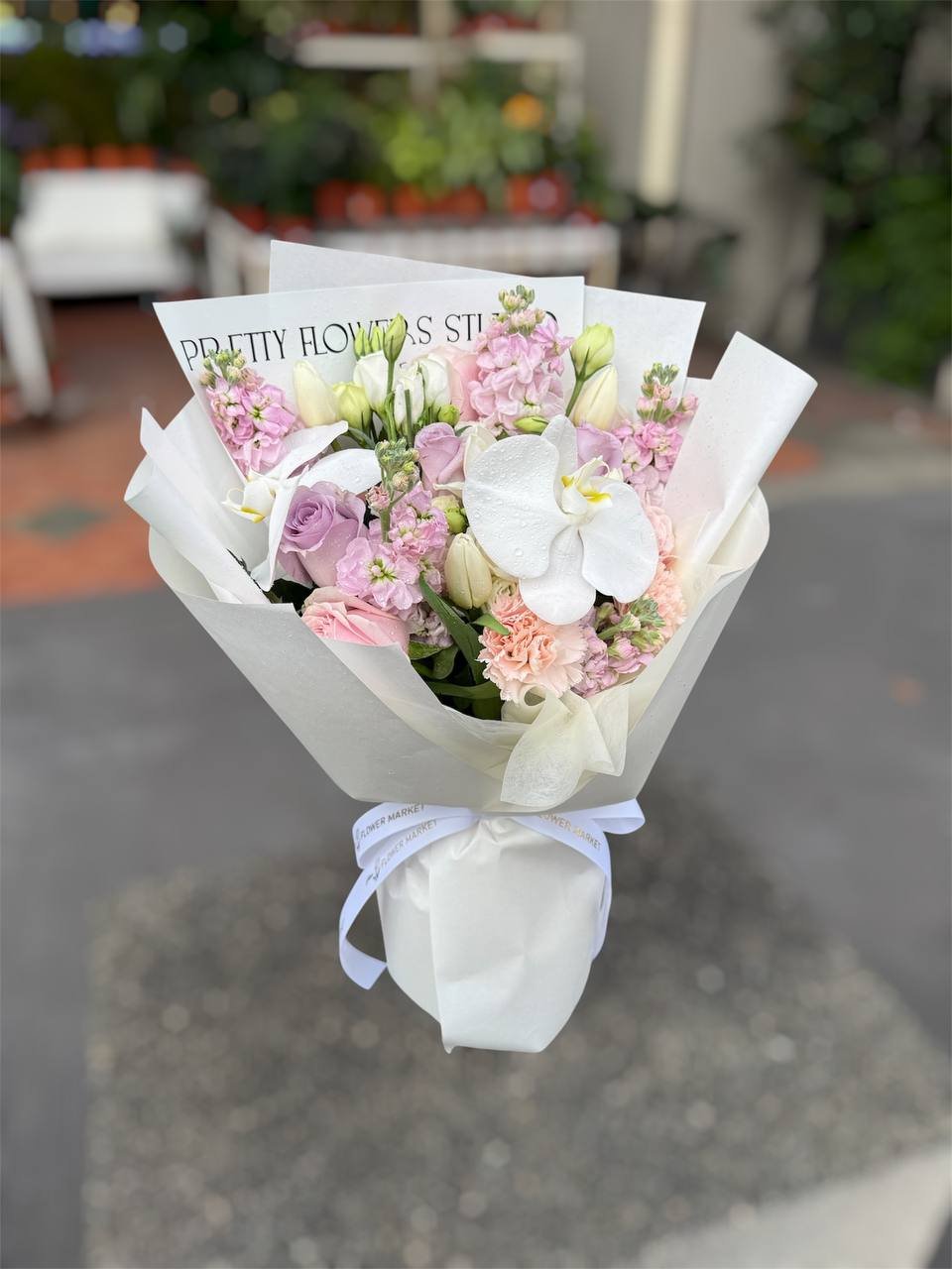 Silken Dawn Flower Bouquet - Image 3