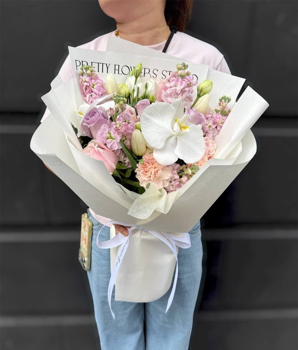 Silken Dawn Flower Bouquet