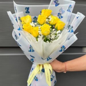 Sunny Wishes & Stitch Joy Flower Bouquet