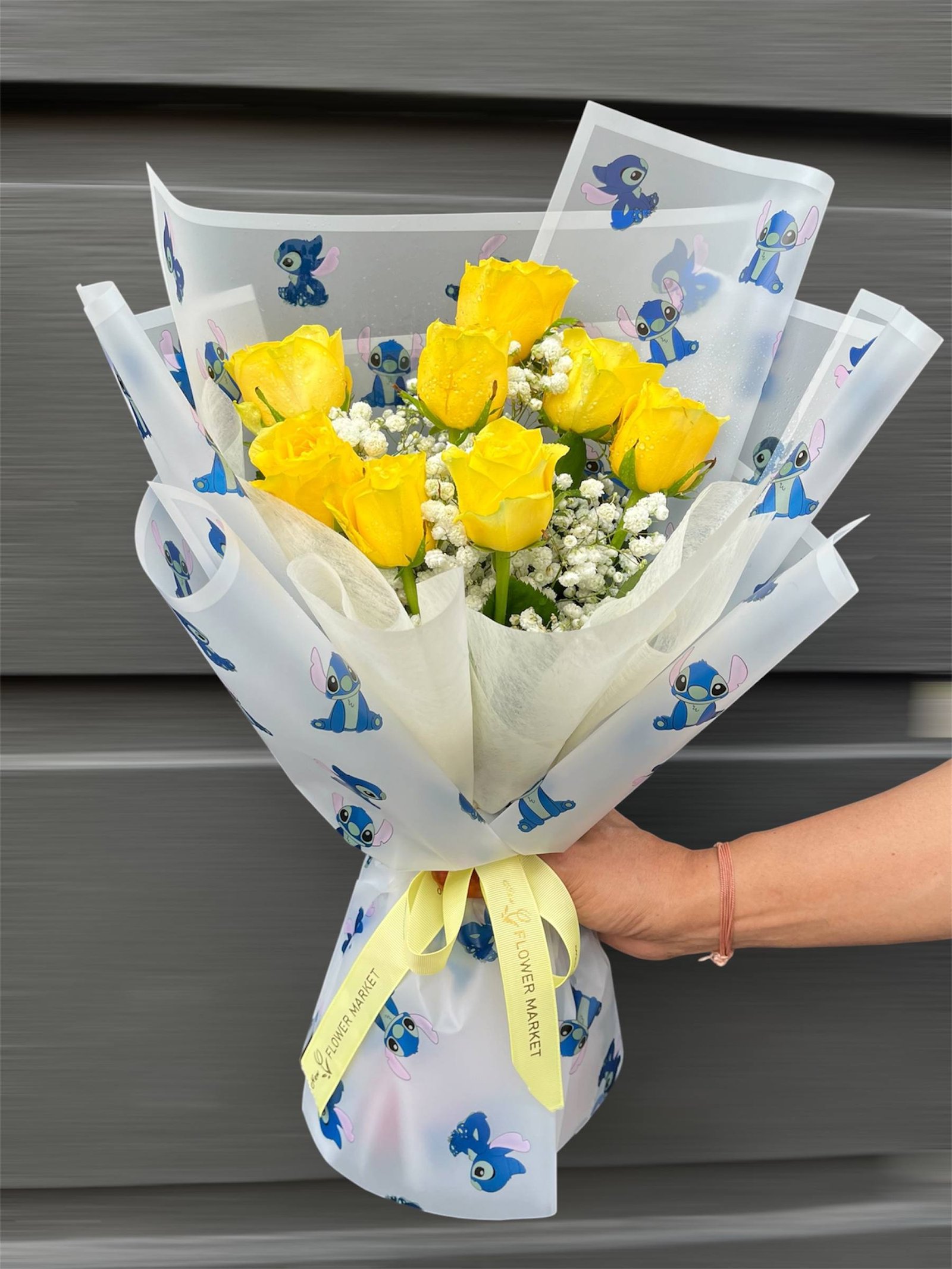 Sunny Wishes & Stitch Joy Flower Bouquet