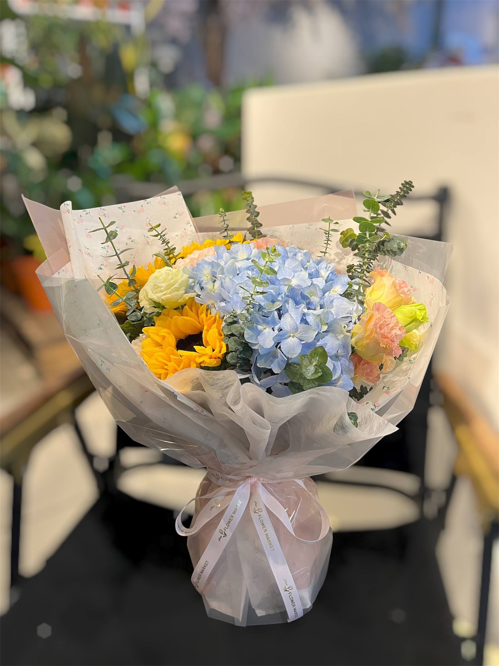 Clouds & Sunshine Flower Bouquet - Image 3