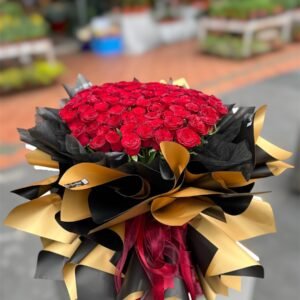 Crimson Majesty Flower Bouquet