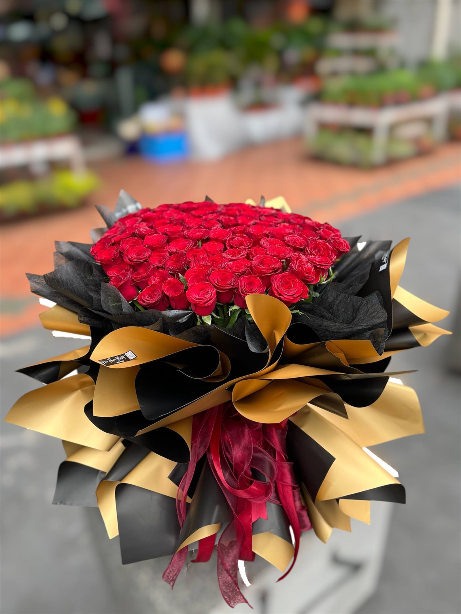 Crimson Majesty Flower Bouquet
