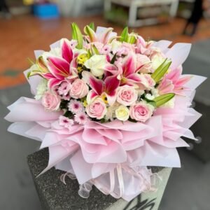 Crimson Blush Flower Bouquet