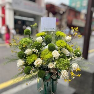 Verdant Sunshine Flower Arrangement