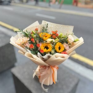 Golden Path Ahead Flower Bouquet