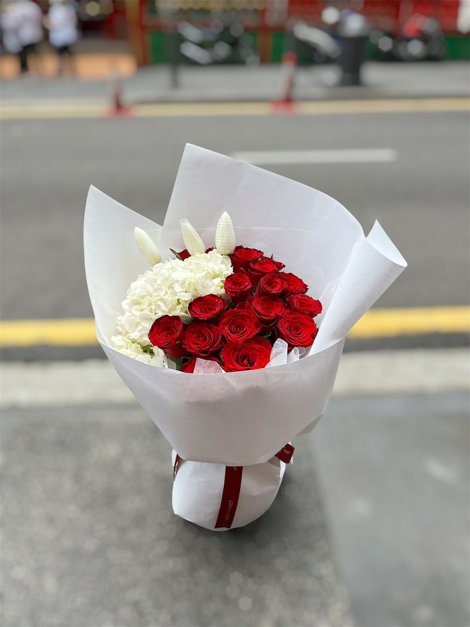 Crimson Whisper Flower Bouquet